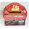 Image 1 : CONTRACTOR GRADE 25FT RUBBER AIR HOSE FLEXIBLE