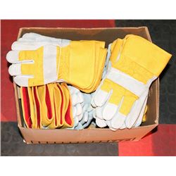 YELLOW LINED WORK GLOVES 30 PR