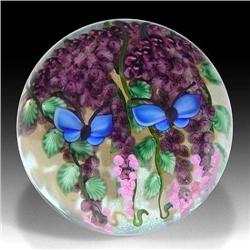 Lundberg Studios 1996 Wisteria Paperweight