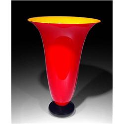Carlson Art Glass Blown Vase