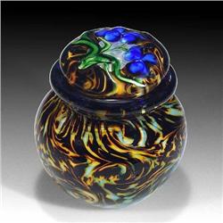 David Salazar 2005 Blown Glass Jar with Lid