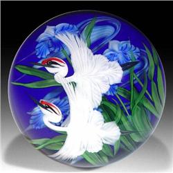 Lundberg Studios 2005 Magnum Cranes Paperweight