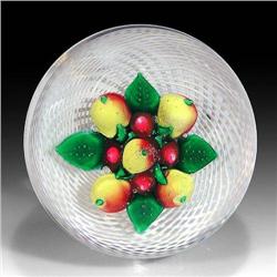 Antique NEGC Fruit Bouquet Paperweight