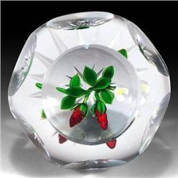 Delmo Tarsitano 1976 Strawberry Paperweight