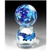 Image 1 : Steven Lundberg 2002 Blue Butterfly Orb on Stand