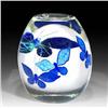 Image 3 : Steven Lundberg 2002 Blue Butterfly Orb on Stand
