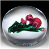 Image 2 : Ray Banford Dark Pink Iris Paperweight