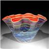 Image 1 : Todd Hansen 2005 Blown Glass Ruffled Edge Bowl