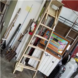 TAN 7FT WOODEN LADDER