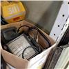 Image 3 : HYDRAULIC HAND PUMP, SHOP LIGHT, TROUBLE LIGHT, EXTENSION CORDS, AND TRANSIT
