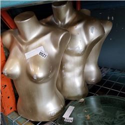 3 MANNEQUIN TORSOS