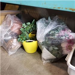 2 LARGE BAGS OF PLANTERS