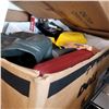 Image 4 : 2 BOXES OF BATTERY OPERATED CANDLES AND EASTERN ENVELOPES AND 2 BOXES OF HOUSE HOLD ITEMS AND COLLEC