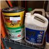 Image 1 : LOT OF CEMENT MAKING SUPPLIES, WOOD CLEANER, AND ANTI FREEZE