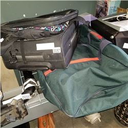 2 BACK PACKS, LUGGAGE, AND DUFFLE BAG