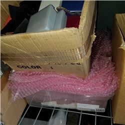 BOX OF BUBBLE WRAP AND JEWELLERY BOXES