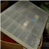 Image 3 : BOX OF HARDWARE ORGANIZERS W/ HARDWARE