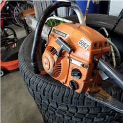 HASQVARNA GAS CHAINSAW - WORKING