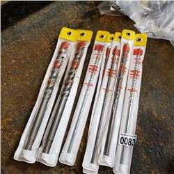 ASSORTED 12" CONCRETE DRILL BITS