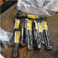 BAG OF ASSORTED DIAGAR CONCRETE SDS + CONCRETE DRILL BITS