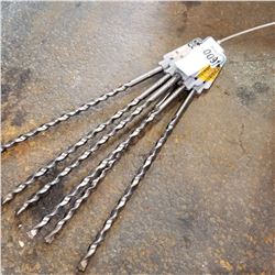 6 DIAGAR 3/8" x 12" SDS CONCRETE DRILL BITS