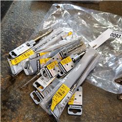 LOT OF ASSORTED DIAGAR DRILL BITS 6"