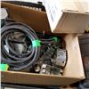 Image 3 : BOX OF EXTENSION CORDS AND ELECTRICAL BOXES
