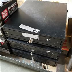 3 CASH REGISTER DRAWERS