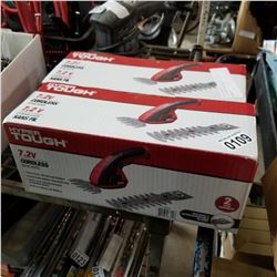 2 AS NEW CORDLESS 7.2 VOLT SHEARS