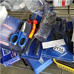 NEW WESTWARD DOUBLE Z PLIERS, PIPE CUTTER, SCISSORS, INDEXABLE RATCHET, AND PLIERS