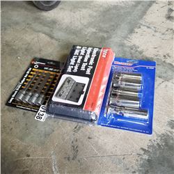 FUEL INJECTION TEST WESTWARD SPARK PLUG SOCKET SET AND BRAKE CALIPER HEX BIT SET