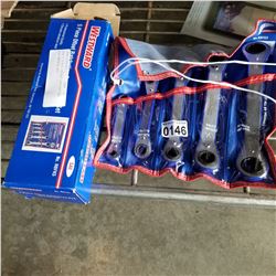 NEW 5 PIECE OFFSET RATCHETING BOX WRENCH SET