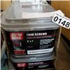 Image 2 : BOX OF NEW 3" TRIM SCREWS - STAINLESS