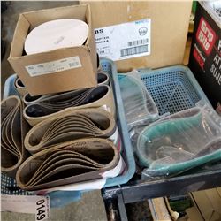 2 TRAYS OF SANDING BELTS
