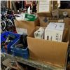 Image 1 : SHELF LOT OF SHOP SUPPLIES, WIPES, AND HARDWARE