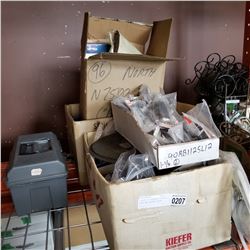 3 BOXES OF HARDWARE CUTTING DISCS AND ESTATE GOODS