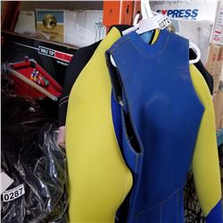 3 STARTED WOMENS WETSUITS AND SMALL BILLIARDS TABLE