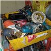 Image 1 : TOTE OF ROUTERS BATTERY CHARGER AND DRILL