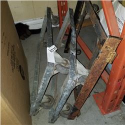 3 METAL ROLLING DOLLIES