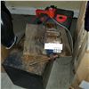 Image 1 : ROUTER TABLE, BENCH VISE, AND TOOL BOX