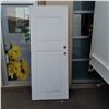 Image 1 : WHITE METAL EXTERIOR DOOR 79"X 31.5"