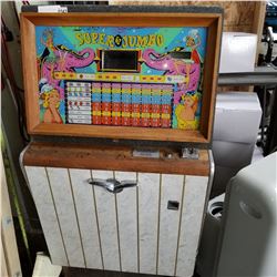 BALLY SUPER 62 JUMBO 5FT VINTAGE SLOT MACHINE - NEEDS CORD