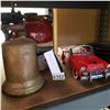 Image 2 : ANTIQUE BLOW TORCH POTTERY VASE AND METAL CAR