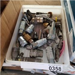 SMALL TRAY OF AIR FITTINGS
