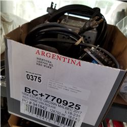 BOX OF ISOLATING TRANSFORMER AND 115 VOLT POWER SUPPLY CONVERTER