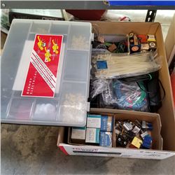 BOX OF VARIOUS ELECTRICAL COMPONENTS