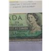Image 2 : 1954 CANADIAN 1 DOLLAR BANK NOTE - SCARCER REPLACEMENT NOTE