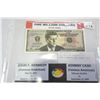 Image 2 : U.S. MILLION DOLLAR BILLS - JOHN F KENNEDY AND JOHNNY CASH