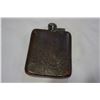 Image 3 : ANTIQUE MADE IN ENGLAND LEATHER AND METAL HIP FLASK
