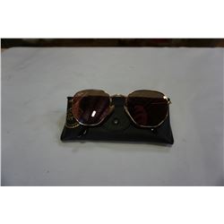 AUTHENTIC RAY BAN SUNGLASSES HEXAGONAL FLAT LENSE MODEL 3548-N 001/Z2 W/ CASE AND CLOTH - RETAIL $22